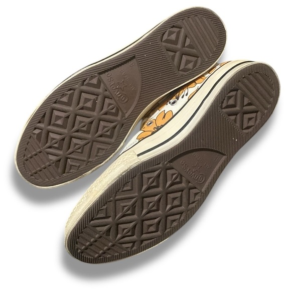 VTG RARE 70 Chuck Taylor Converse Allstar Low Floral Canvas Sneakers Size 10.5 - Picture 3 of 12